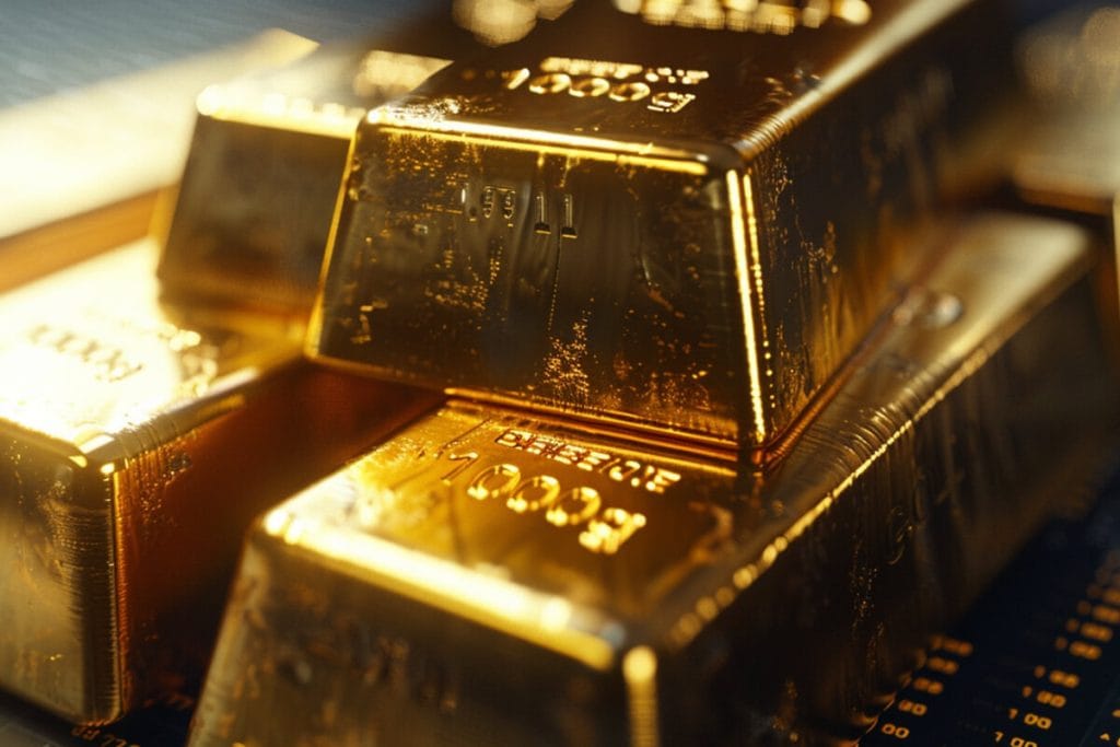 Le Krugerrand, l'once d'or sud-africaine 4 Lingots d'or en gros plan, l'autre format pour acheter une once d'or