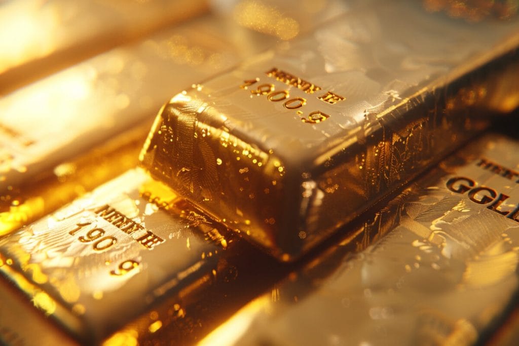 Prix lingot d'or 1kg : toutes les offres relevées aujourd'hui 4 Lingots d'or de 1 000 g photographiés en gros plan